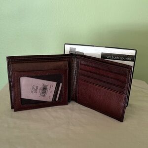 Wilsons Leather Men's Dark Brown Card Holder